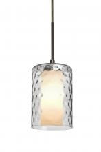 Besa Lighting 1JC-ESACL-BR - Besa, Esa Cord Pendant, Clear, Bronze Finish, 1x60W Medium Base