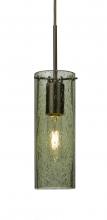 Besa Lighting 1JC-JUNI10MS-BR - Besa, Juni 10 Cord Pendant, Moss Bubble, Bronze, 1x60W Medium Base