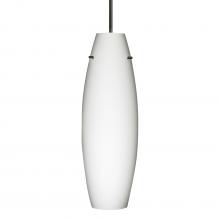 Besa Lighting 1JT-412707-LED-BK - Besa Suzi 18 Pendant Opal Matte Black 1x11W LED