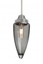 Besa Lighting 1JT-SULUSM-SN - Besa, Sulu Cord Pendant, Smoke Bubble, Satin Nickel Finish, 1x60W Medium Base