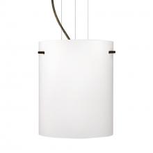 Besa Lighting 1KG-400607-BR-L - Besa Pendant Tamburo 8 Bronze Opal Matte 1x100W Medium Base, 15Ft. Option