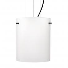 Besa Lighting 1KG-400607-LED-BK - Besa Tamburo 8 Pendant Opal Matte Black 1x11W LED