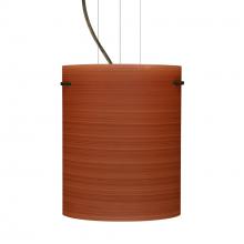 Besa Lighting 1KG-4006CH-LED-BR-L - Besa Tamburo 8 Pendant Cherry Bronze 1x11W LED, 15Ft. Option