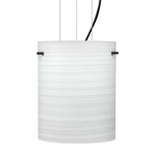 Besa Lighting 1KG-4006KR-LED-BK - Besa Tamburo 8 Pendant Chalk Black 1x11W LED