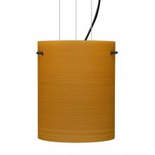 Besa Lighting 1KG-4006OK-LED-BK - Besa Tamburo 8 Pendant Oak Black 1x11W LED