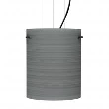 Besa Lighting 1KG-4006TN-LED-BK - Besa Tamburo 8 Pendant Titan Black 1x11W LED