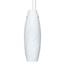 Besa Lighting 1KX-412719-SN-L - Besa Pendant Suzi 18 Satin Nickel Carrera 1x150W Medium Base A21, 15Ft. Cord
