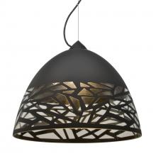 Besa Lighting 1KX-KIEVBK-LED-BK - Besa Kiev Pendant, Black, Black Finish, 1x9W LED