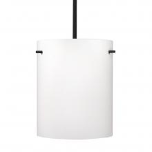 Besa Lighting 1TT-400607-LED-BK - Besa Tamburo 8 Pendant Opal Matte Black 1x11W LED