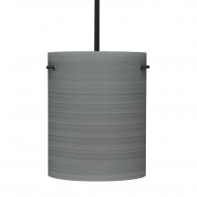 Besa Lighting 1TT-4006TN-LED-BK - Besa Tamburo 8 Pendant Titan Black 1x11W LED