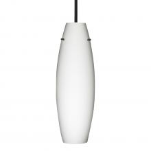 Besa Lighting 1TT-412707-LED-BK - Besa Suzi 18 Pendant Opal Matte Black 1x11W LED