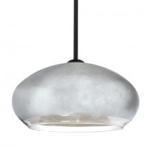 Besa Lighting 1TT-4345SF-LED-BK - Besa Brio 14 Stem Pendant Black Silver Foil 1x9W LED