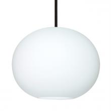 Besa Lighting 1TT-477507-LED-BK - Besa Jordo LED Pendant 1Tt Opal Matte Black 1x11W LED