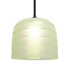 Besa Lighting 1TT-MITZI10CR-LED-BK - Besa, Mitzi 10 Stem Pendant, Chartreuse, Black Finish, 1x9W LED
