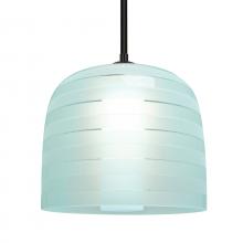 Besa Lighting 1TT-MITZI10CY-LED-BK - Besa, Mitzi 10 Stem Pendant, Cyan, Black Finish, 1x9W LED