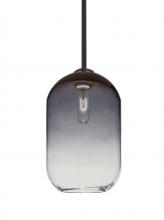 Besa Lighting 1TT-OMEGA12ST-BR - Besa, Omega 12 Stem Pendant, Steel/Clear, Bronze Finish, 1x60W Medium Base