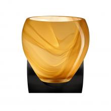 Besa Lighting 1WZ-4122HN-BK - Besa Wall Bolla Black Honey 1x60W Medium Base