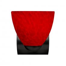 Besa Lighting 1WZ-7572RC-BK - Besa Wall Sasha Black Red Cloud 1x75W Medium Base