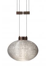 Besa Lighting 1XA-5612GL-BR - Besa Pendant Lasso Bronze Glitter 1x50W Halogen