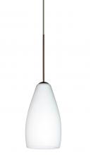 Besa Lighting 1XT-719807-BR - Besa Pendant Karli Bronze Opal Matte 1x50W Halogen