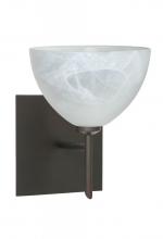 Besa Lighting 1SW-467952-BR-SQ - Besa Wall With Sq Canopy Brella Bronze Marble 1x40W G9