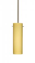 Besa Lighting 1TT-4930VM-HAL-SN - Besa Stem Copa Pendant Satin Nickel Vanilla Matte 1x40W Halogen