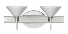 Besa Lighting 2SW-117607-LED-CR - Besa Wall Kona Chrome White 2x5W LED