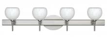 Besa Lighting 4SW-565819-LED-SN - Besa Wall Palla 5 Satin Nickel Carrera 4x5W LED