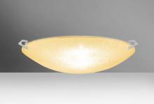 Besa Lighting 8419GD-MED-SN - Besa Ceiling Sonya 17 Satin Nickel Gold Glitter 3x100W A19