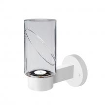 Besa Lighting BLINKCL-WALL-LED-WH - Blink Outdoor Sconce, Clear/Clear, White Finish, 1x4W LED