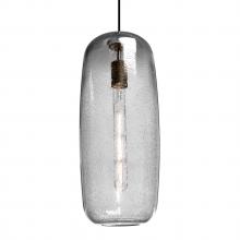 Besa Lighting J-PINOT18CL-EDIL-BK - Besa, Pinot 18 Cord Pendant for Mulitport Canopy, Clear Bubble, Black FInish 1x40W LE