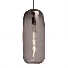 Besa Lighting J-PINOT18SM-EDIL-BK - Besa, Pinot 18 Cord Pendant for Mulitport Canopy, Smoke Bubble, Black FInish 1x40W LE