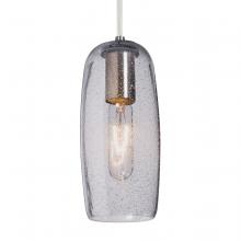 Besa Lighting J-PINOT9CL-EDIL-SN - Besa, Pinot 9 Cord Pendant for Mulitport Canopy, Clear Bubble, Satin Nickel FInish 1x