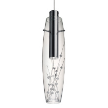 Besa Lighting RXP-1688WW-LED-SN - Besa Pendant Willow Satin Nickel Crystals 1x3W LED