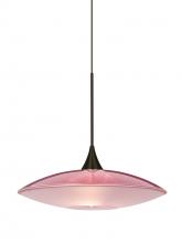 Besa Lighting RXP-6294RD-BR - Besa Pendant Spazio Bronze Red/Frost 1x50W Halogen