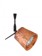 Besa Lighting SP-5145CF-06-BR - Besa Spotlight With 6" Stem Nico 3 Bronze Stone Copper Foil 1x50W Halogen Mr16