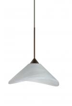 Besa Lighting X-191352-LED-BR - Besa Pendant For Multport Canopy Hoppi Bronze Marble 1x3W LED