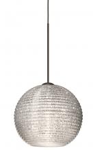 Besa Lighting XP-4615GL-BR - Besa Pendant Kristall 6 Bronze Glitter 1x35W Halogen