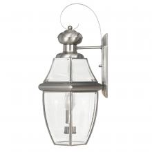 Worldwide Lighting Corp E10034-007 - Westport 20 In 2-Light Stainless-Steel Outdoor Wall Sconce Lamp