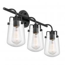 Worldwide Lighting Corp E20020-001 - Bota 3-Light Black Finish Vanity Light 6.5“ X 22” X 12.5“