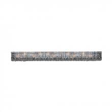 Worldwide Lighting Corp W23534C60 - Cascade 12-Light Chrome Finish Crystal Vanity Light 60 in. Wide ADA