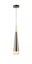 Worldwide Lighting Corp W33847C6 - Pinnacle 12-Watt Polished Chrome Finish Integrated LEd Cone Mini Pendant Ceiling Light 3000K 6 in. D