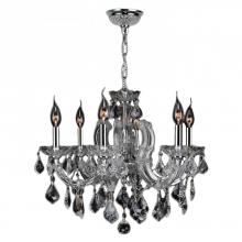 Worldwide Lighting Corp W83121C20-CL - Catherine 6-Light Chrome Finish and Clear Crystal Chandelier 20 in. Dia x 20 in. H Medium