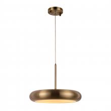 Worldwide Lighting Corp W83550BP14 - Madison 18-Watt Antique Bronze Finish Integrated LEd disc Pendant Light 3000K 14 in. Dia x 96 in. H 