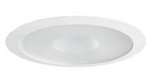 Juno 242 WH - 6" Frosted Glass Shower Trim White