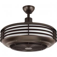 Progress P2594-12930K - Sanford 24" Enclosed Indoor/Outdoor Ceiling Fan with LED Light