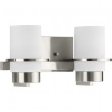 Progress P300414-009 - Reiss Collection Two-Light Modern Farmhouse Brushed Nickel Vanity Light