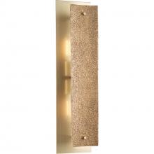 Progress P710122-205 - Lusail Collection Two-Light Soft Gold Luxe Industrial Wall Bracket