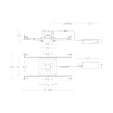 WAC US R3BRDN-FWD-WT - Ocular 3.0 Dim-to-Warm Round Downlight Trim and Remodel Housing with New Construction Frame-In Kit