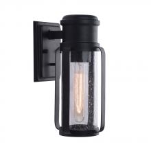 Eglo 204557A - 1x60W Outdoor Wall Light w/ Black Finish and Clear Seedy Glass